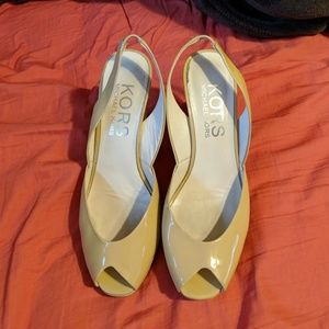 Michael Kors sling back wedges